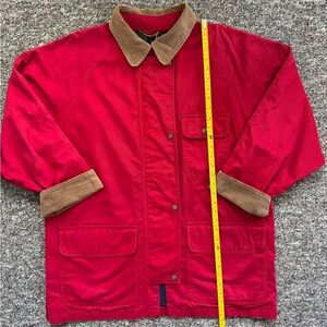 Vintage Barn Chore Jacket Charter Club with Brown Corduroy Collar L 100% cotton